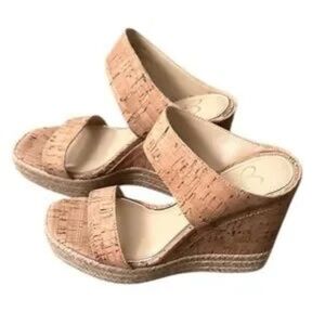 Jessica Simpson Platform Wedge Heels Size 8